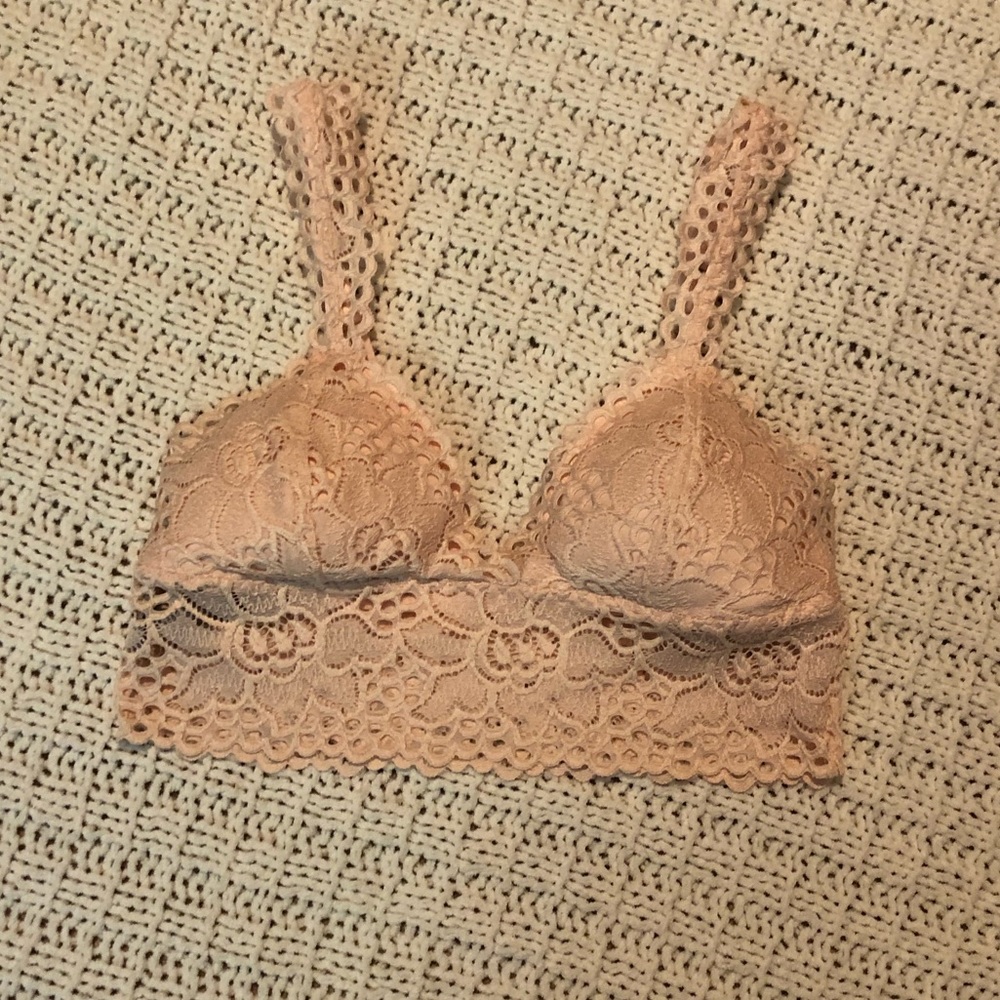 Aerie Pink Lace Bralette